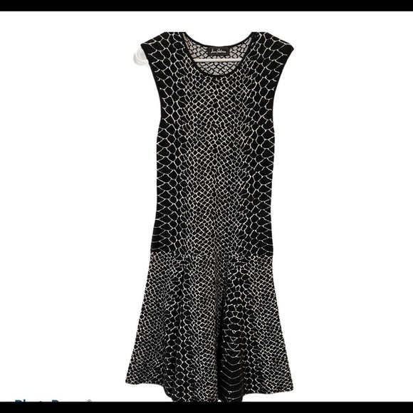 SAM EDELMAN Selby Jacquard Fit And Flare Dress - Picture 4 of 9